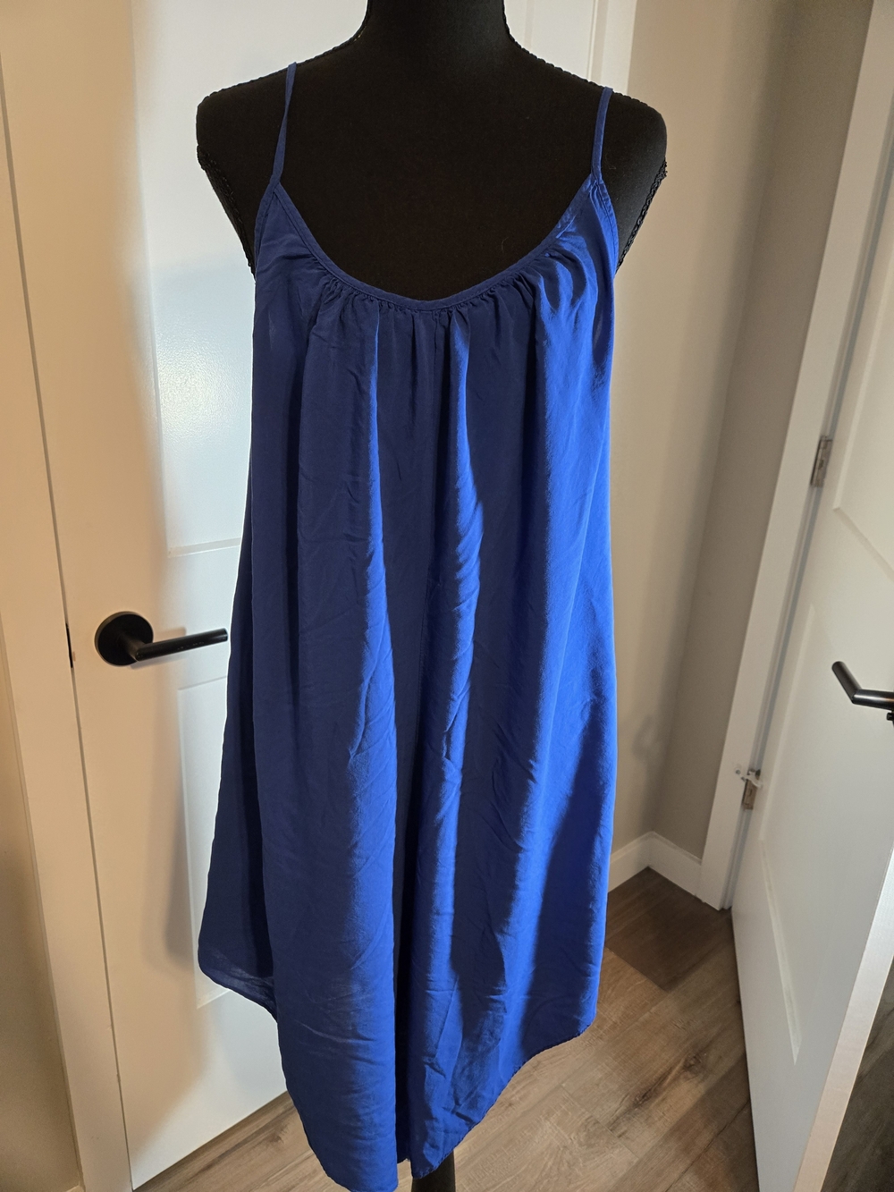 Mia Paluzzi Royal Blue Harem Jumpsuit Romper Sz S Drop Crotch